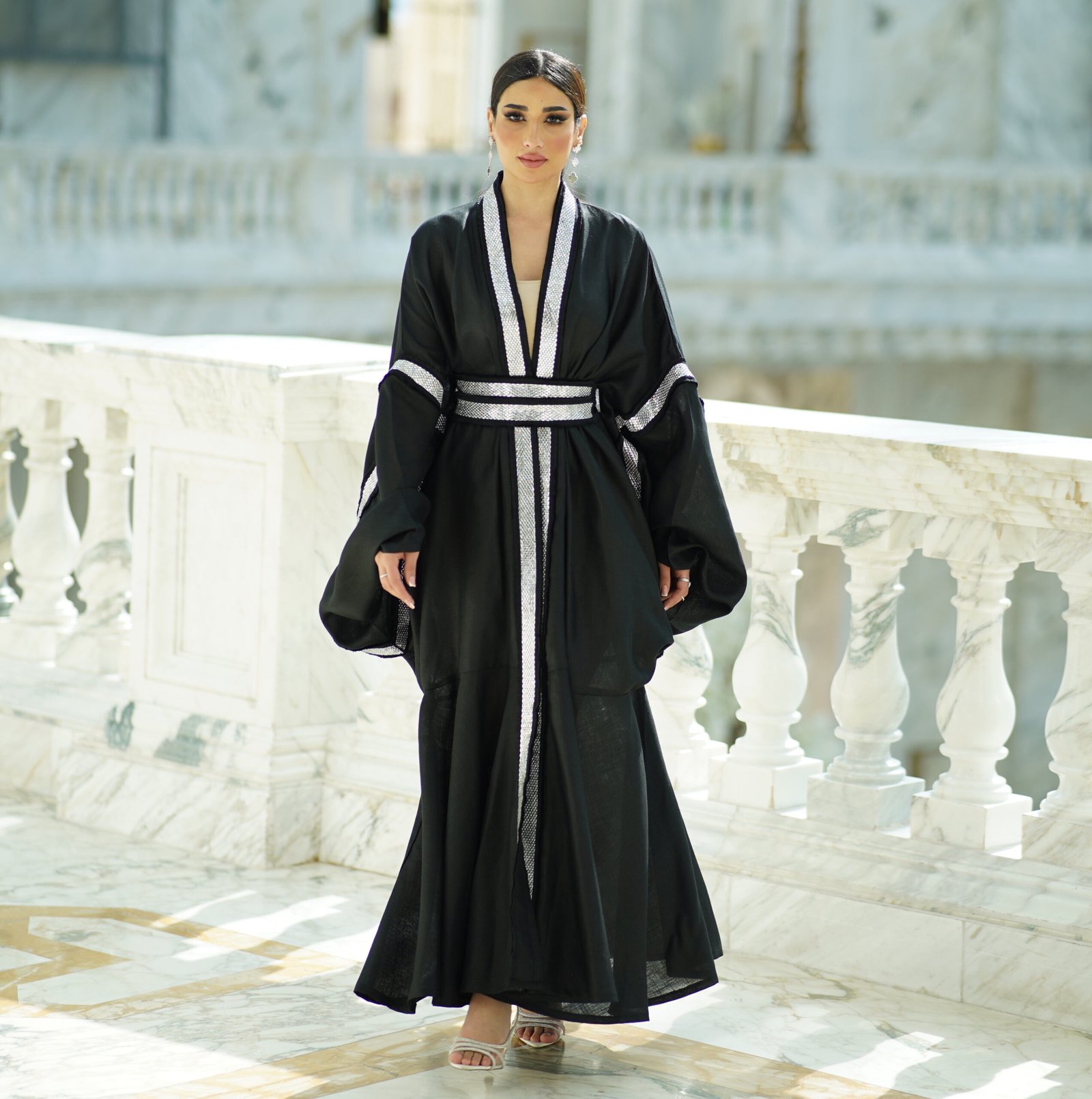 Crystal Linen Kaftan