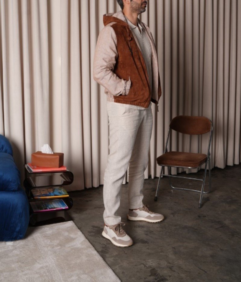 Terra Suede Linen Hoodie