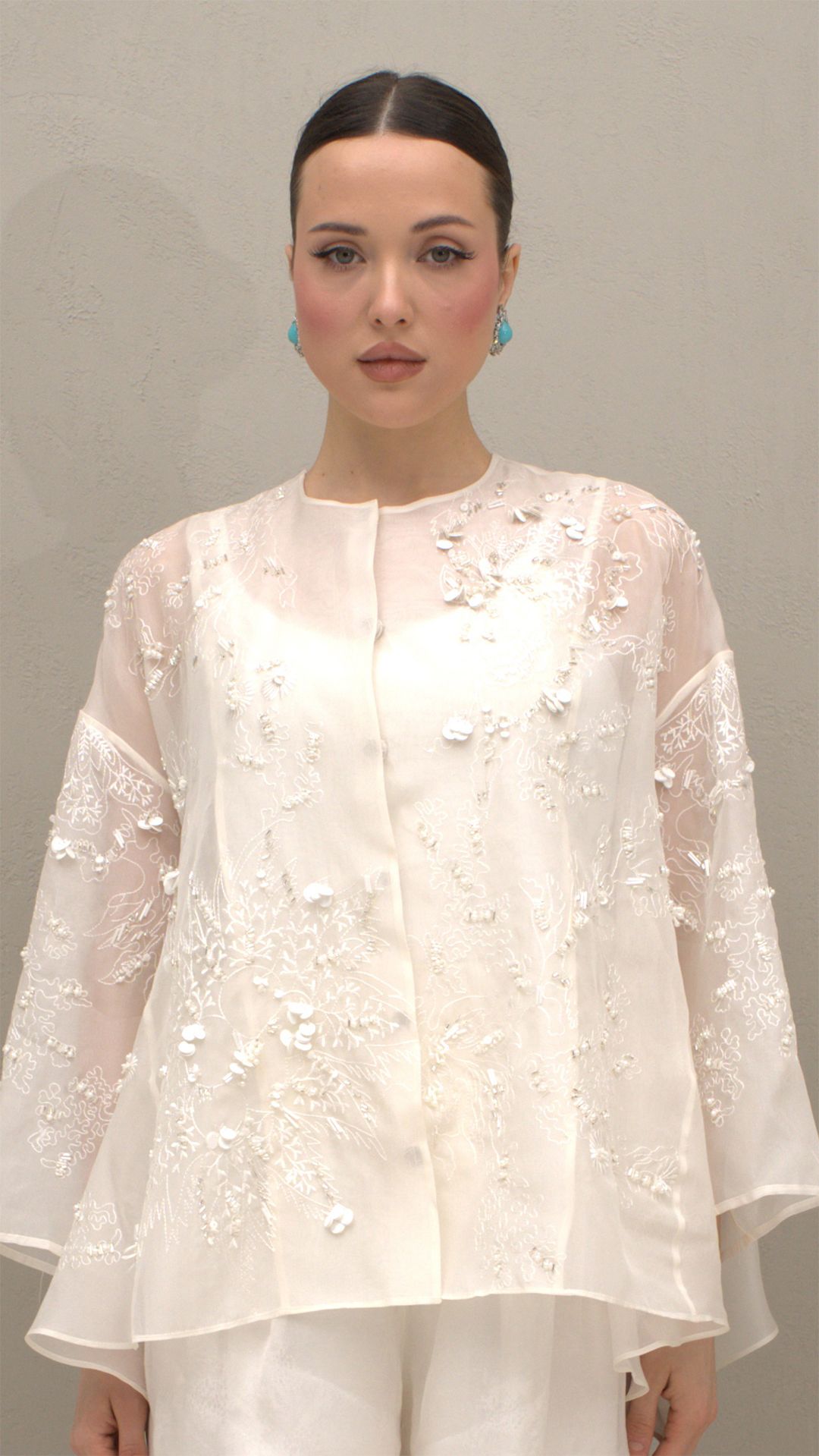 Registered embroidery Top